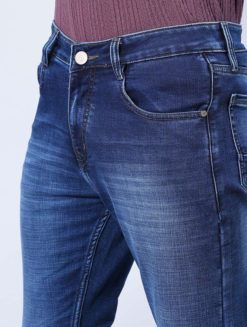 men washed mid rise full length jeans - 21986510 -  Standard Image - 5