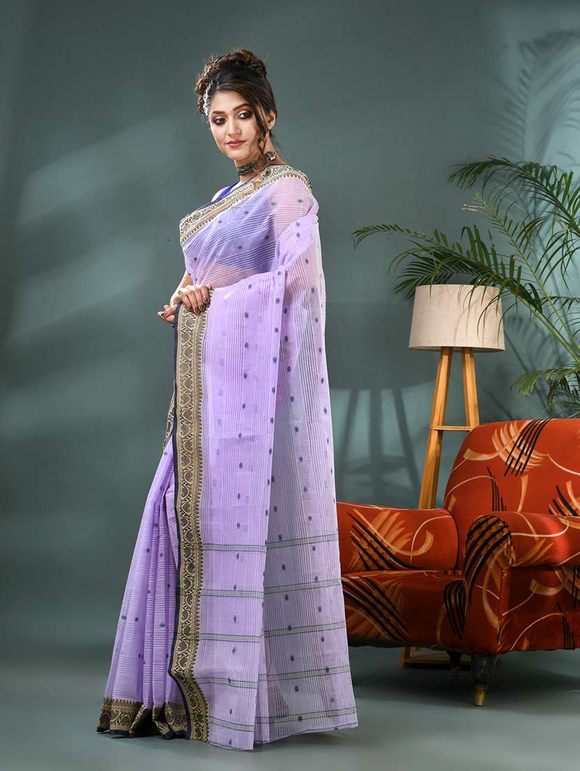 women self design tant saree - 21986579 -  Standard Image - 3