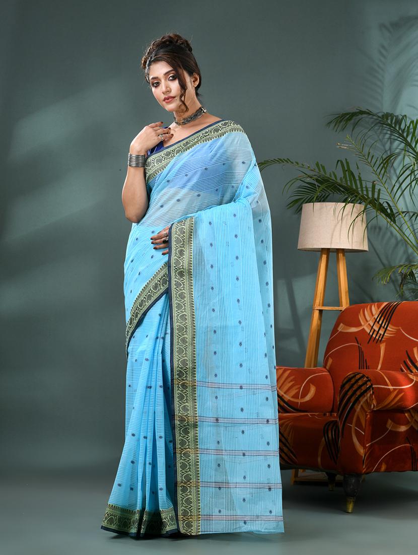 women self design tant saree - 21986580 - Zoom Image - 0