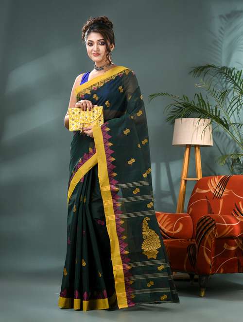 women self design handloom saree - 21986585 - Standard Image - 0