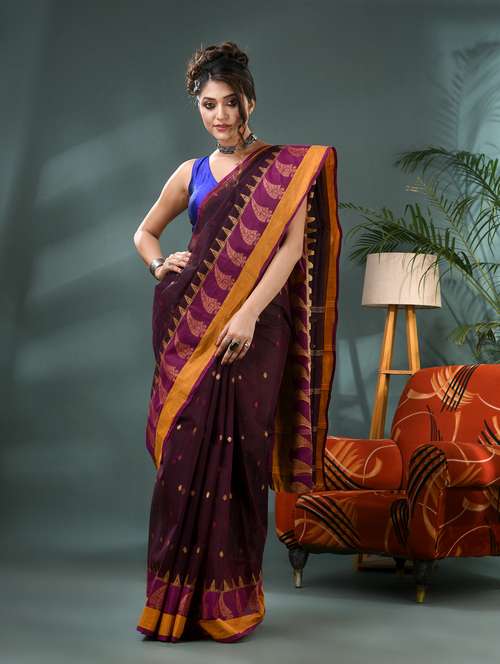 women self design handloom saree - 21986591 - Standard Image - 0