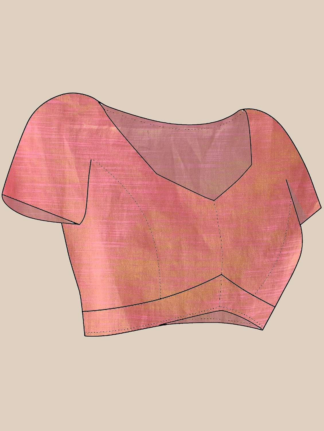 women solid plain saree with blouse - 21986599 -  Standard Image - 5