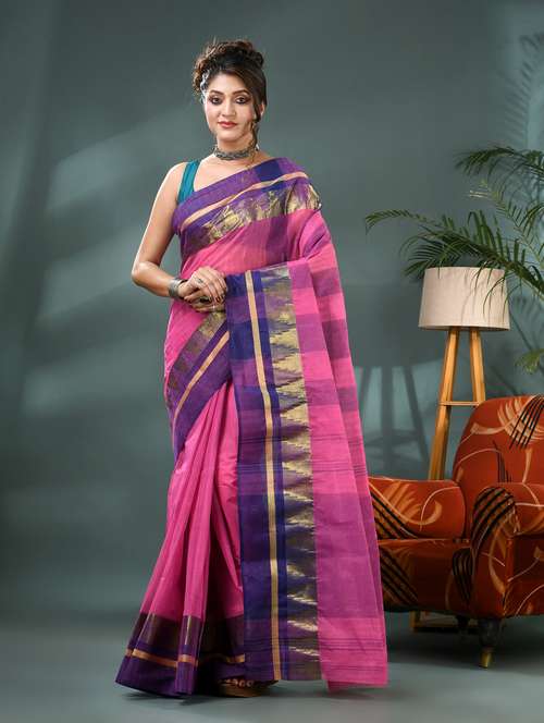 women self design tant saree - 21986604 -  Standard Image - 0