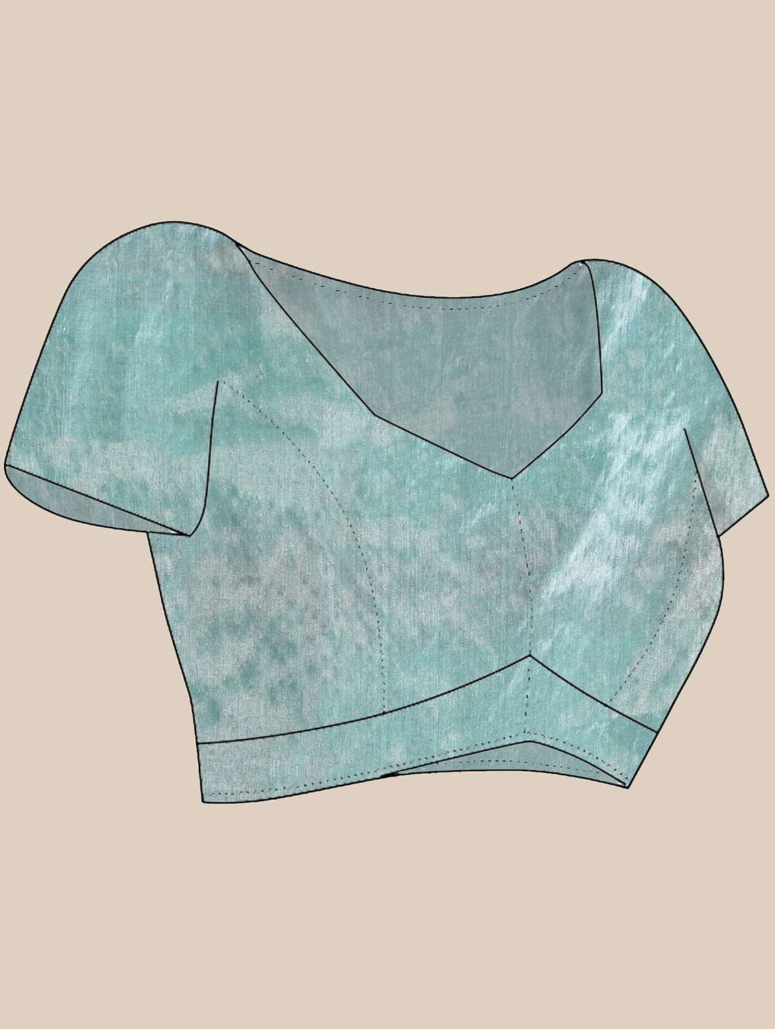 women solid with bordered handloom saree with blouse - 21986619 -  Standard Image - 5