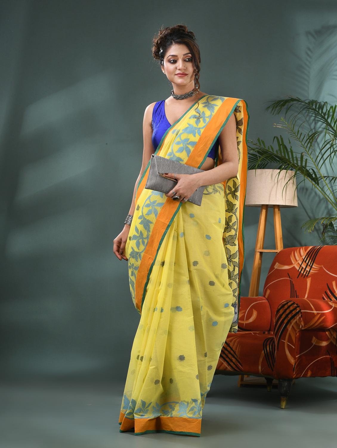 women self design handloom saree - 21986625 - Standard Image - 3