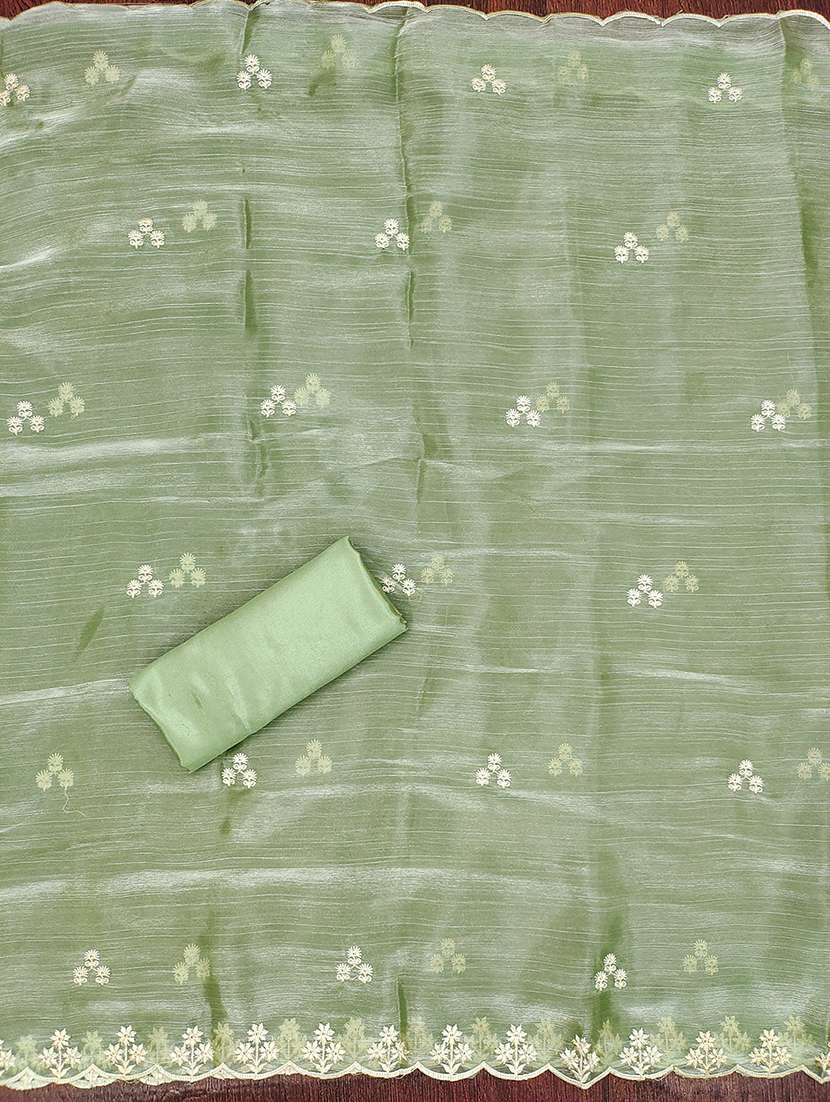 women solid with work embroidered unstitched suit set - 21986640 -  Standard Image - 3