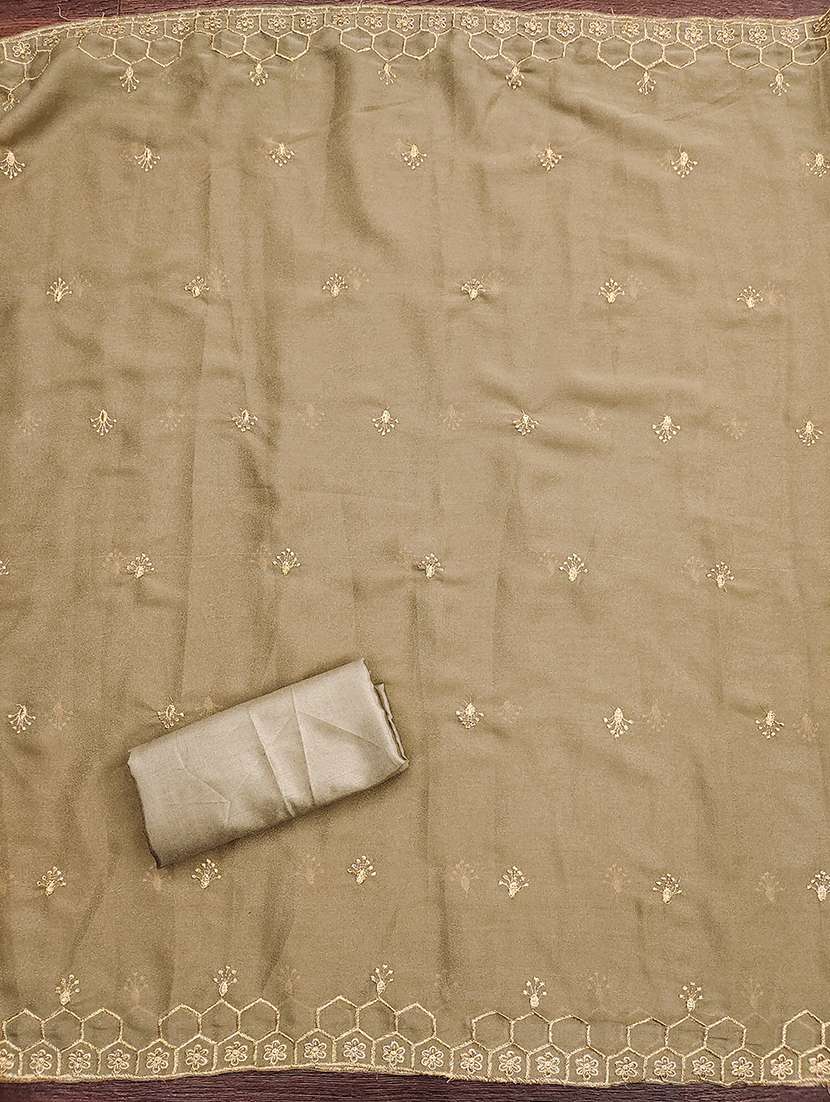 women solid with work embroidered unstitched suit set - 21986673 -  Standard Image - 3