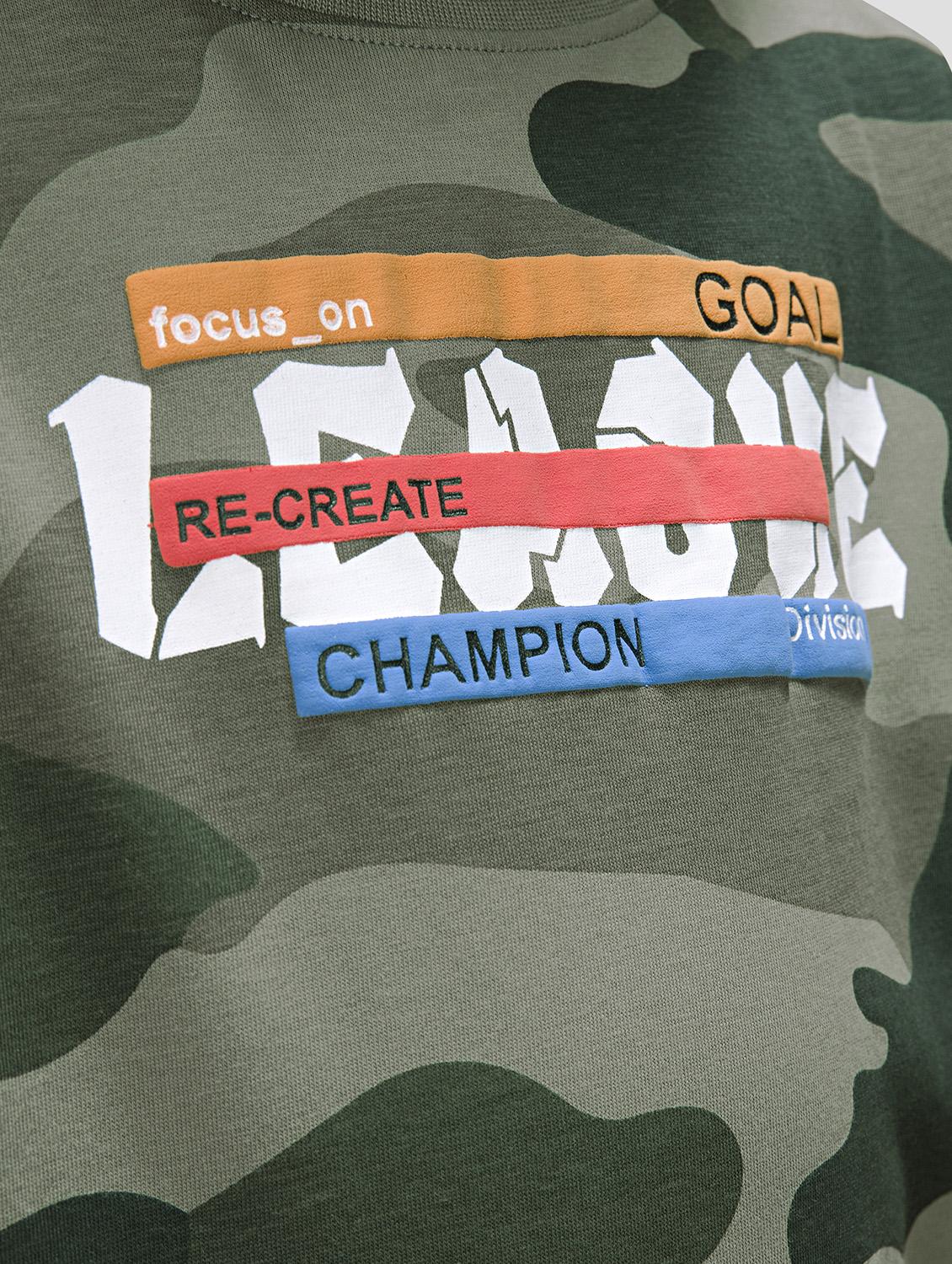 boys camouflage long sleeve t-shirt & jogger co ords set - 21986700 - Standard Image - 3