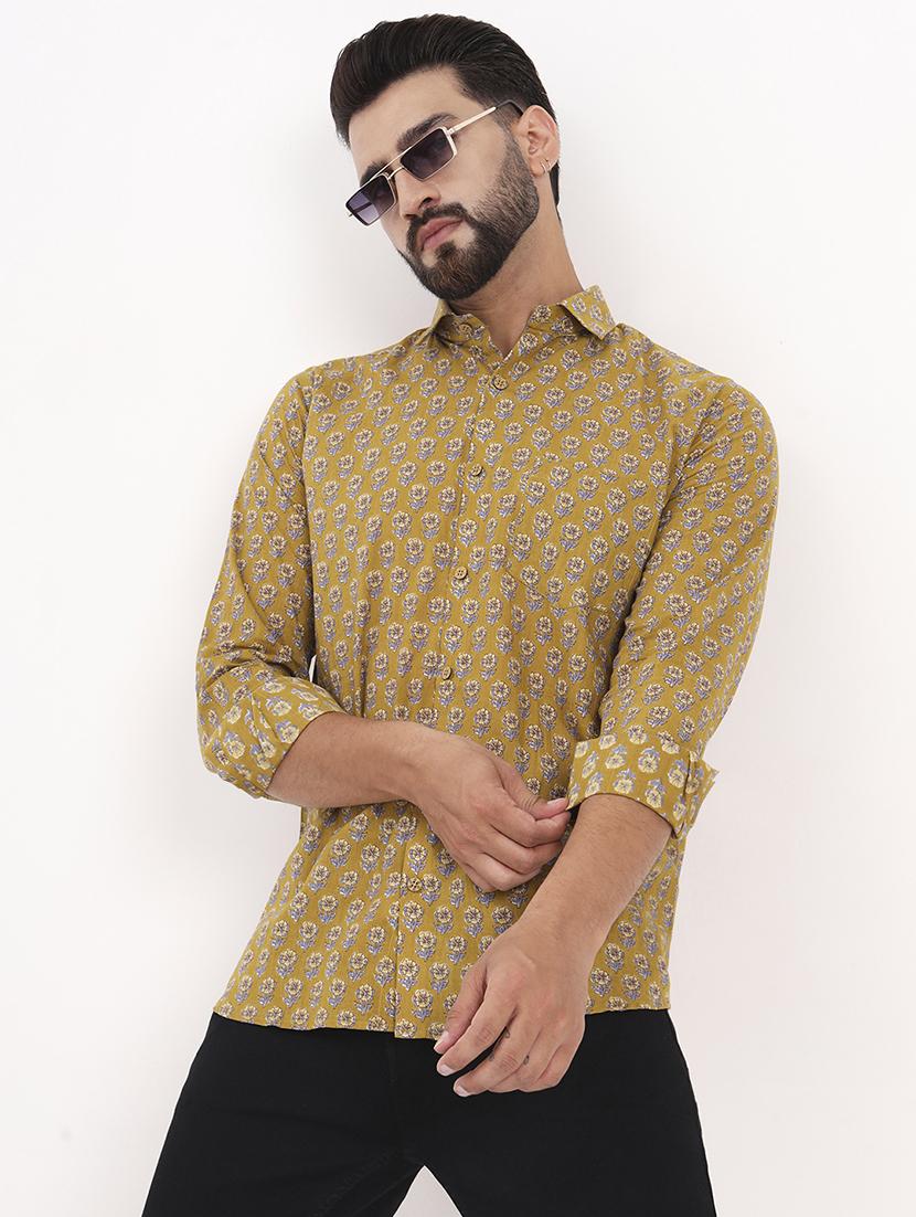 men printed long sleeve regular fit casual shirt - 21986754 - Zoom Image - 0