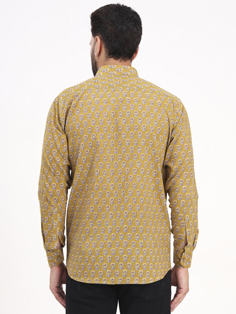 men printed long sleeve regular fit casual shirt - 21986754 - Standard Image - 3