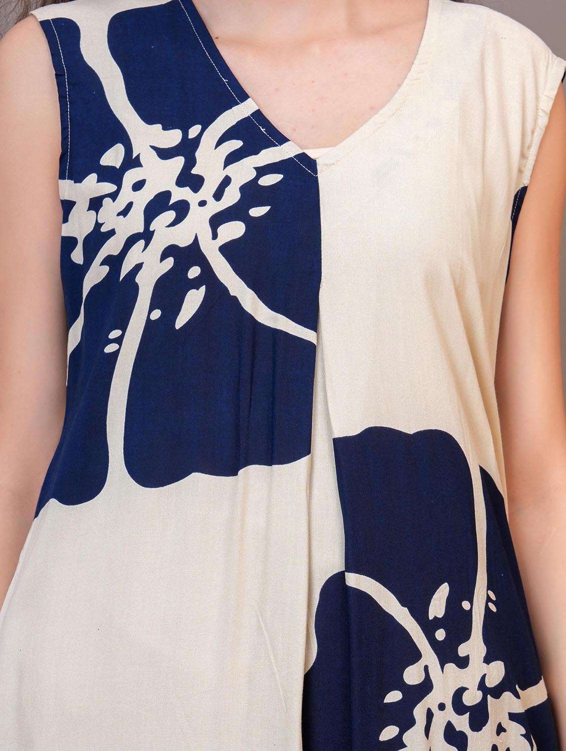 women bandhani print sleeveless kurta and pant set - 21986792 -  Standard Image - 5