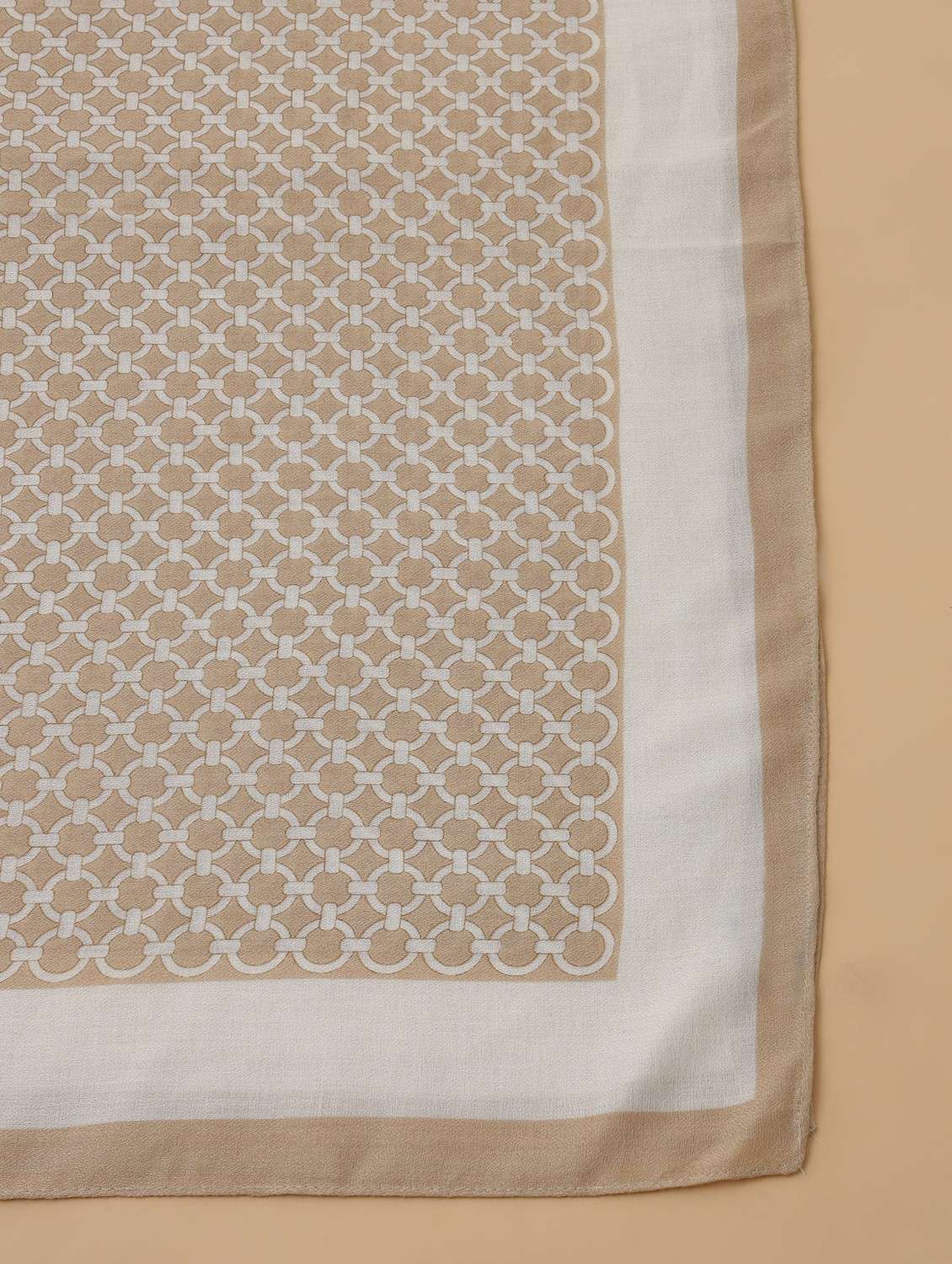 women beige geometric print casual scarf - 21986804 -  Standard Image - 5