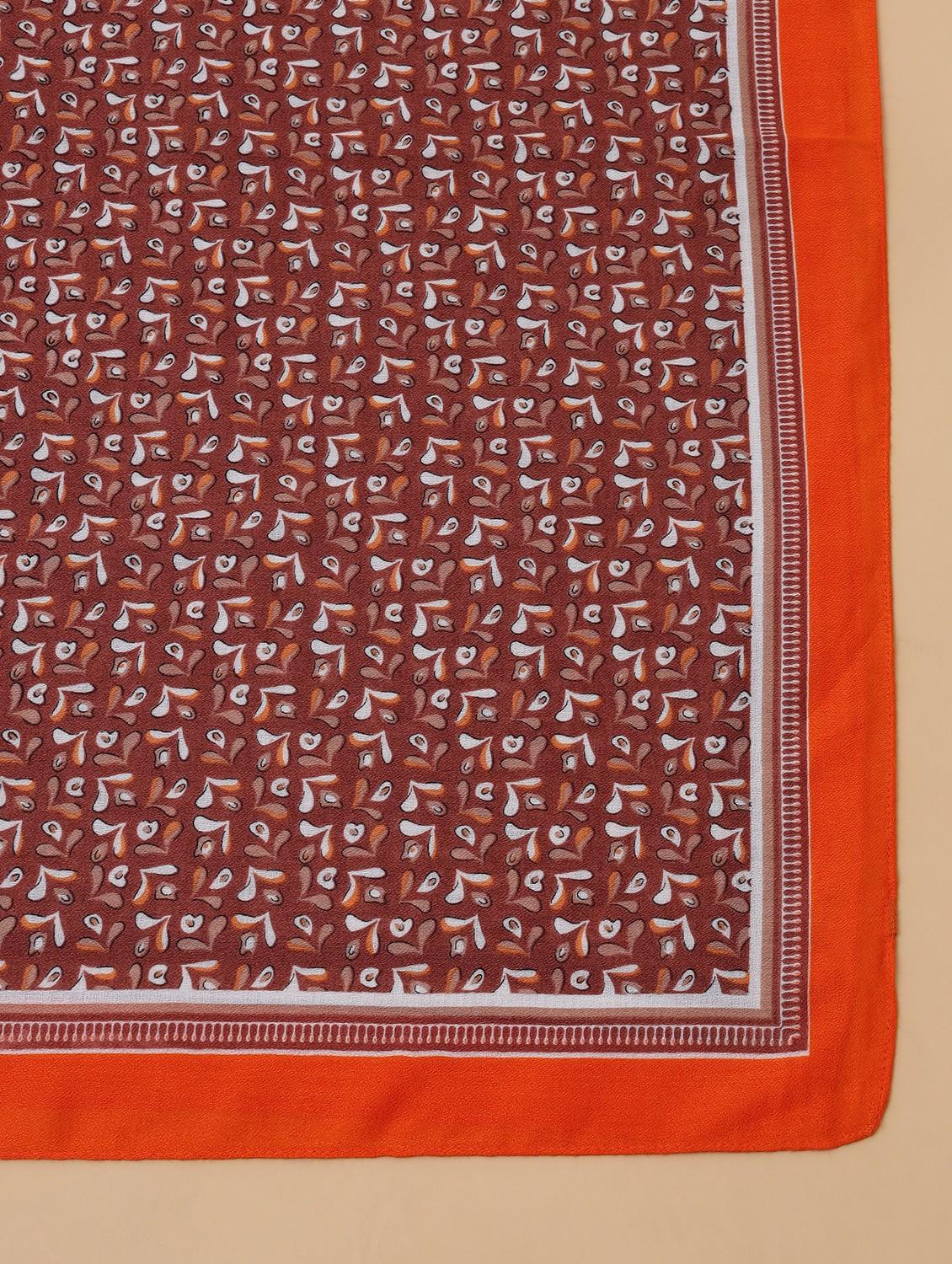 women printed viscose scarf - 21986807 - Standard Image - 5