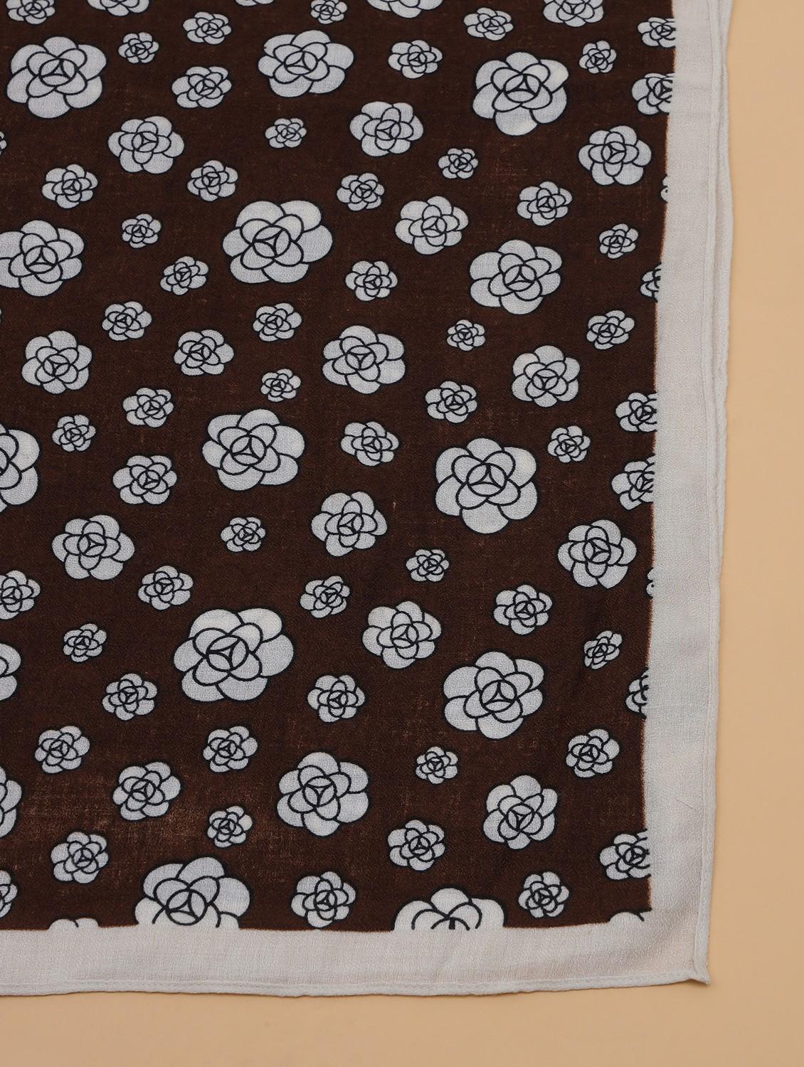 women floral printed viscose scarf - 21986815 - Standard Image - 5