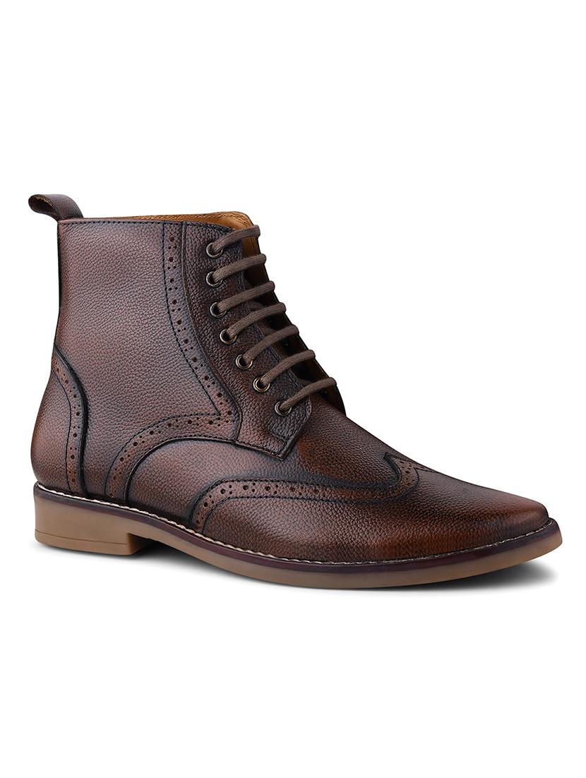 men brown lace up boot - 21986877 - Standard Image - 5