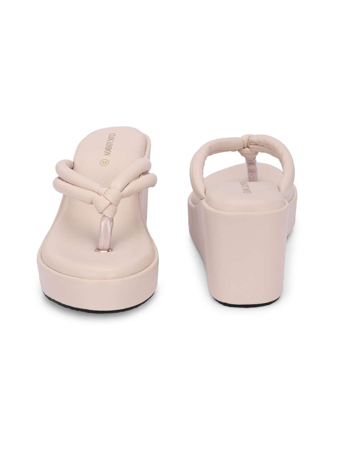 women cream slip on wedge - 21986916 -  Standard Image - 5