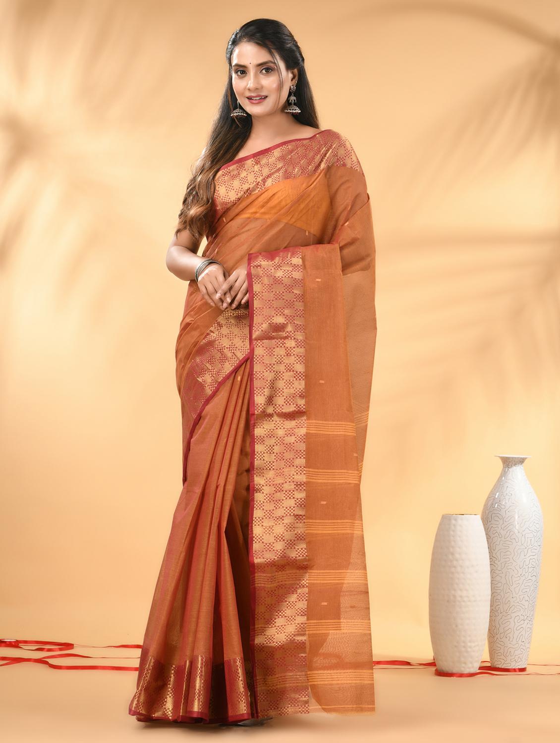 women self design tant saree - 21986934 - Zoom Image - 0