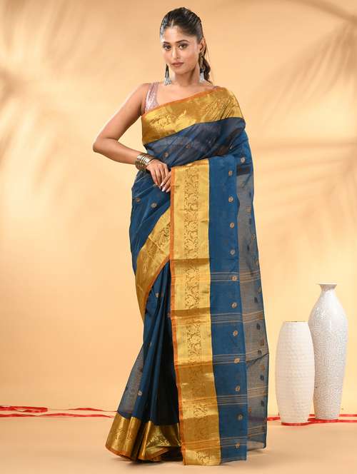 women self design tant saree - 21986939 -  Standard Image - 0