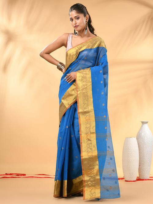 women self design tant saree - 21986940 - Standard Image - 0