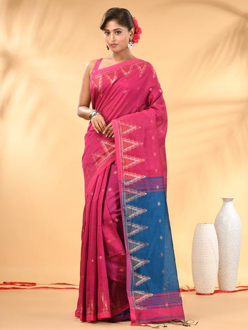 women self design handloom saree with blouse - 21986961 - Standard Image - 0