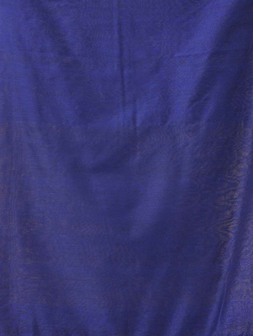 women solid handloom saree with blouse - 21987002 -  Standard Image - 3