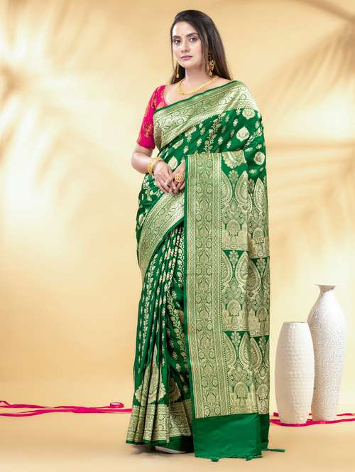 women self design banarasi saree with blouse - 21987020 -  Standard Image - 0