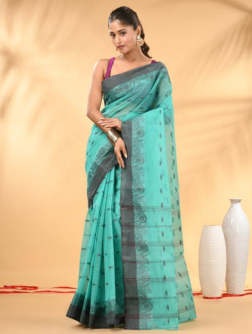 women self design tant saree - 21987027 - Standard Image - 0