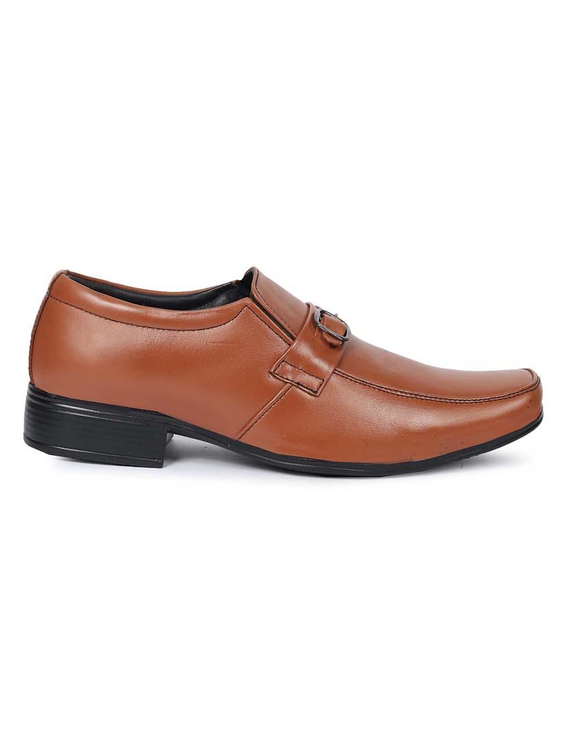 men tan slip on formal shoes - 21987031 - Standard Image - 3