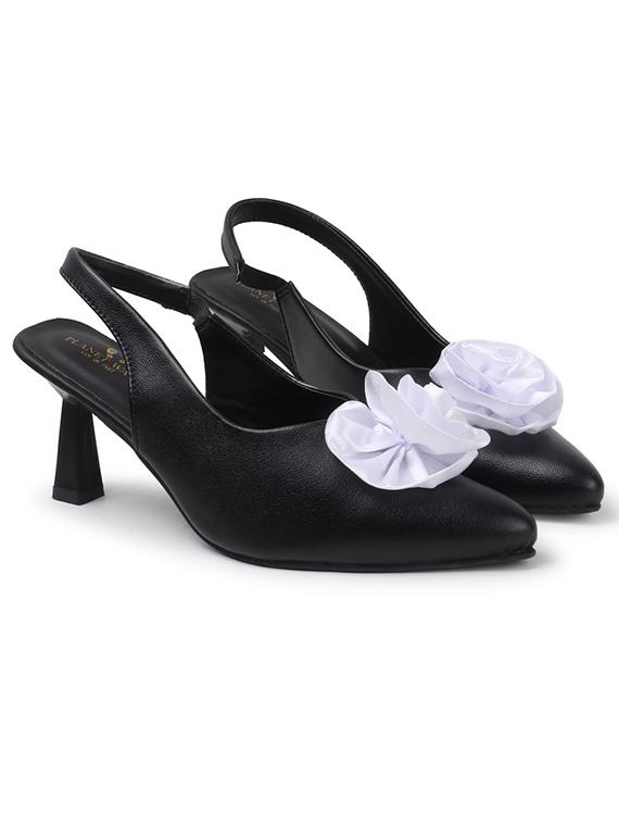 women black back strap sandal - 21987038 - Standard Image - 3