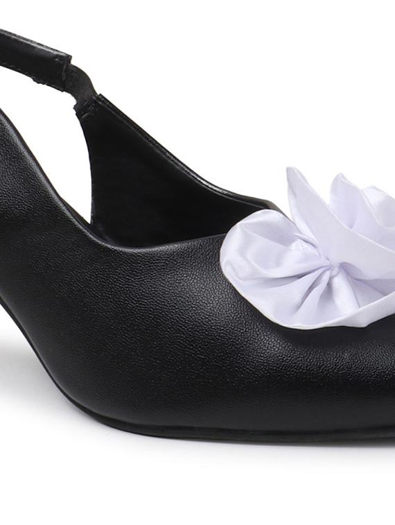 women black back strap sandal - 21987038 - Standard Image - 5