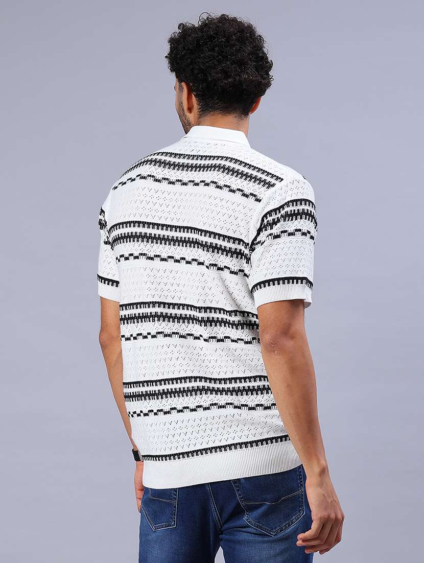 men self design short sleeve regular fit polo t-shirt - 21987083 - Standard Image - 3