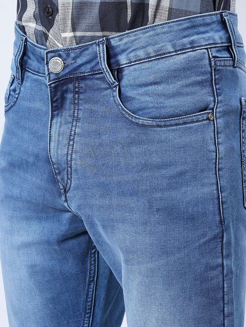 men washed mid rise full length jeans - 21987104 -  Standard Image - 5