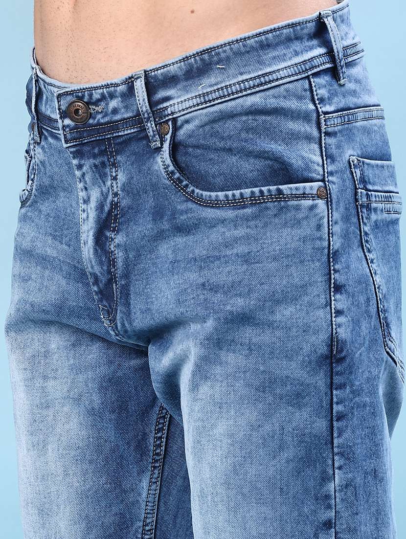men solid mid rise slim fit jean - 21987130 -  Standard Image - 5