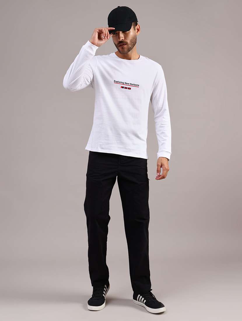 men printed long sleeve regular fit t-shirt - 21987228 -  Standard Image - 3