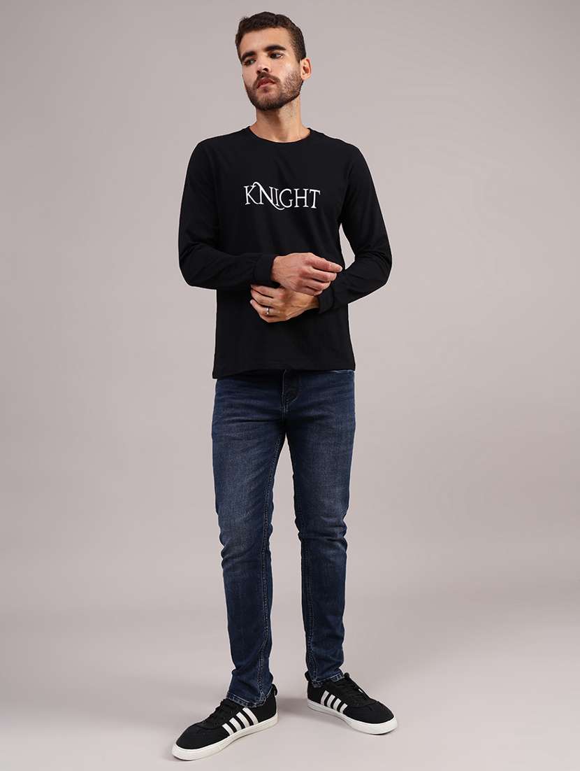 men printed long sleeve regular fit t-shirt - 21987233 -  Standard Image - 3
