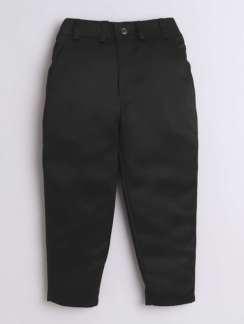 boys solid waistcoat and trouser set - 21987319 -  Standard Image - 3