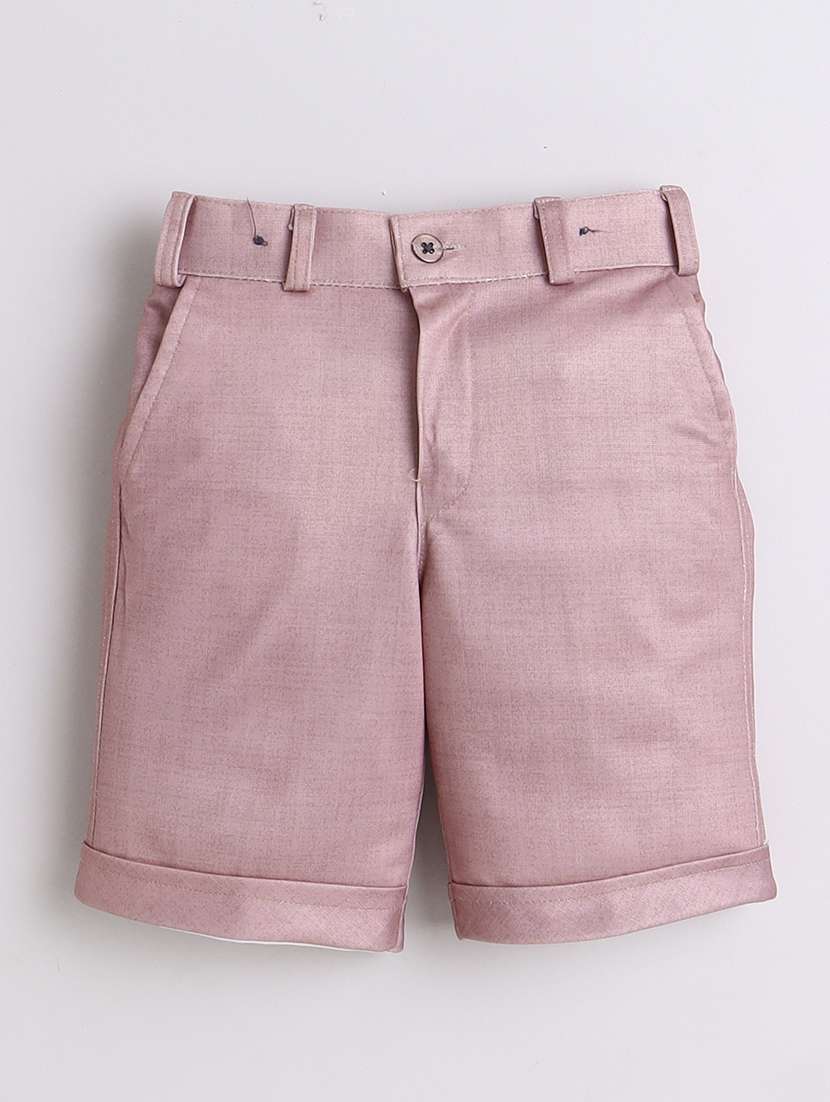 boys printed shirt and shorts set with suspender - 21987325 -  Standard Image - 3