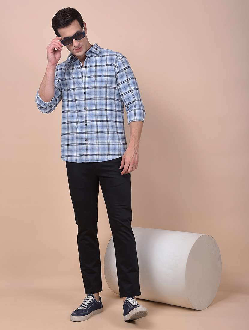 men solid mid rise flat front casual chinos - 21987551 - Standard Image - 5