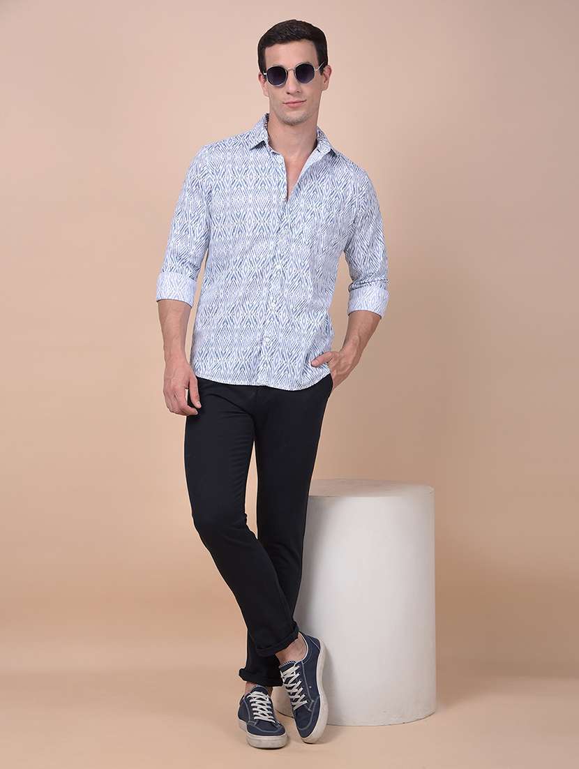 men solid mid rise flat front casual chinos  - 21987553 -  Standard Image - 5