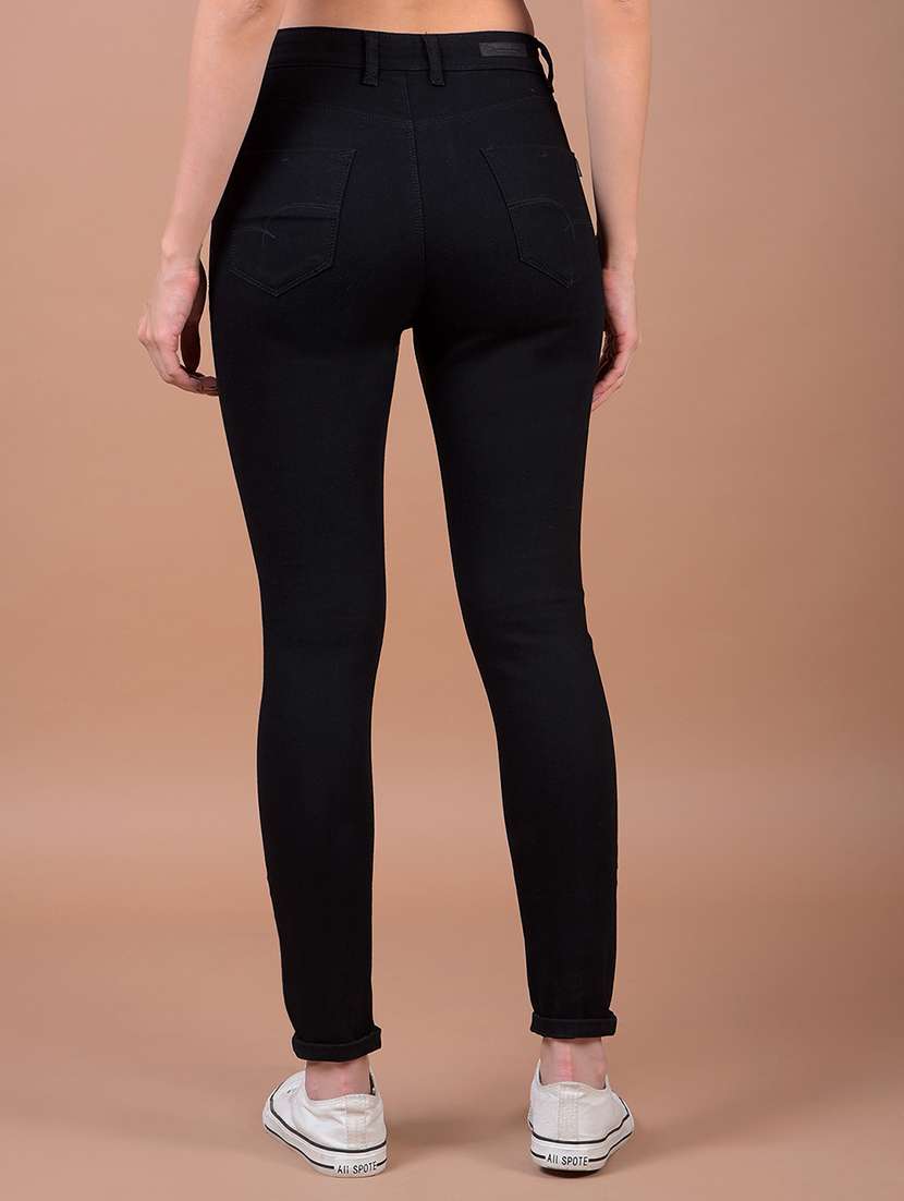 women solid mid rise slim fit jean - 21987561 -  Standard Image - 3