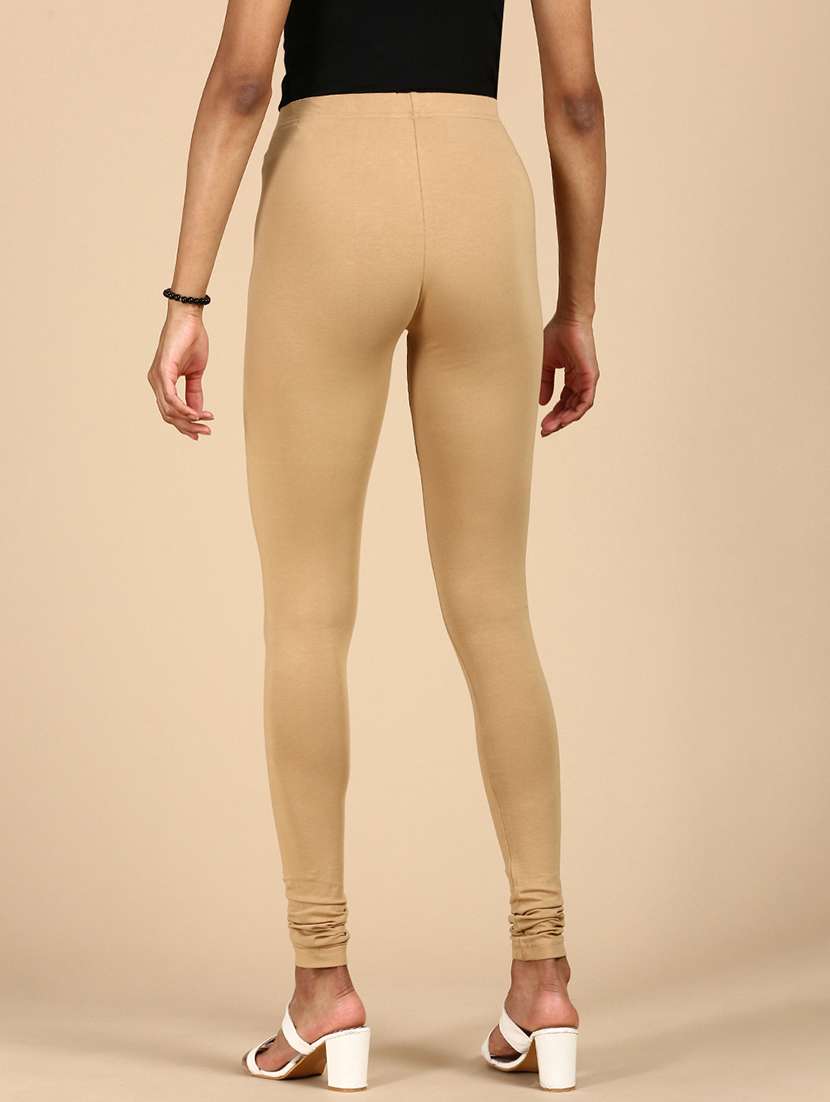 women solid mid rise full legth legging - 21987584 -  Standard Image - 3