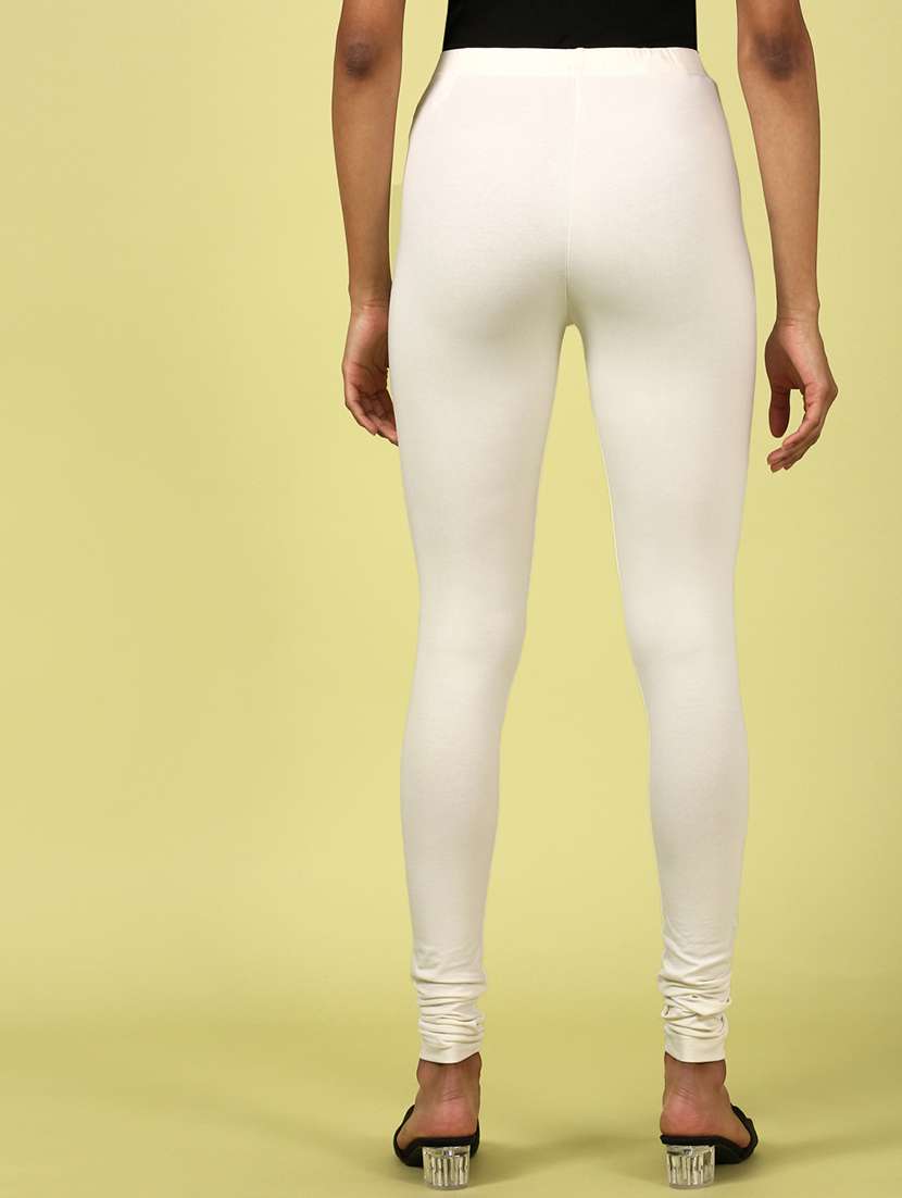 women solid mid rise full legth legging - 21987585 -  Standard Image - 3