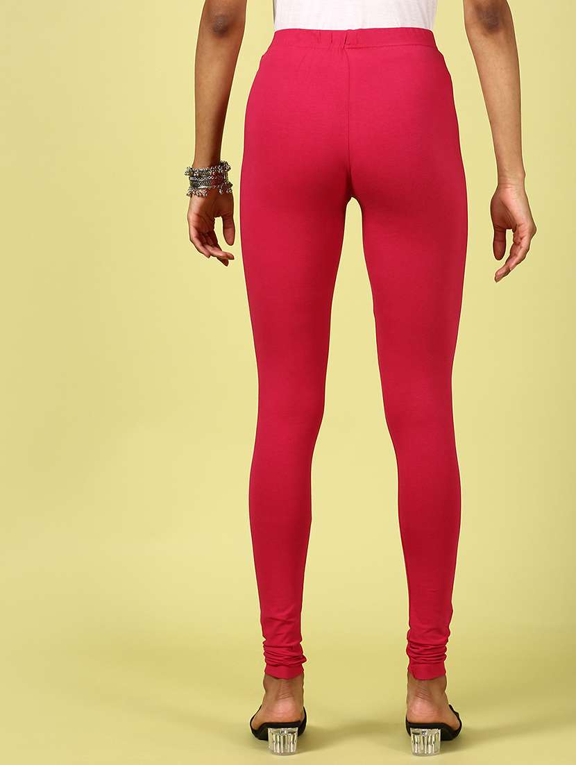 women solid mid rise full legth legging - 21987589 -  Standard Image - 3