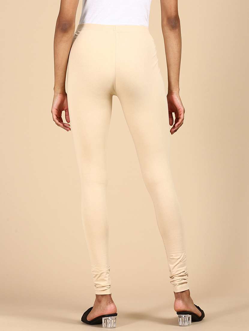 women solid mid rise full legth legging - 21987590 -  Standard Image - 3