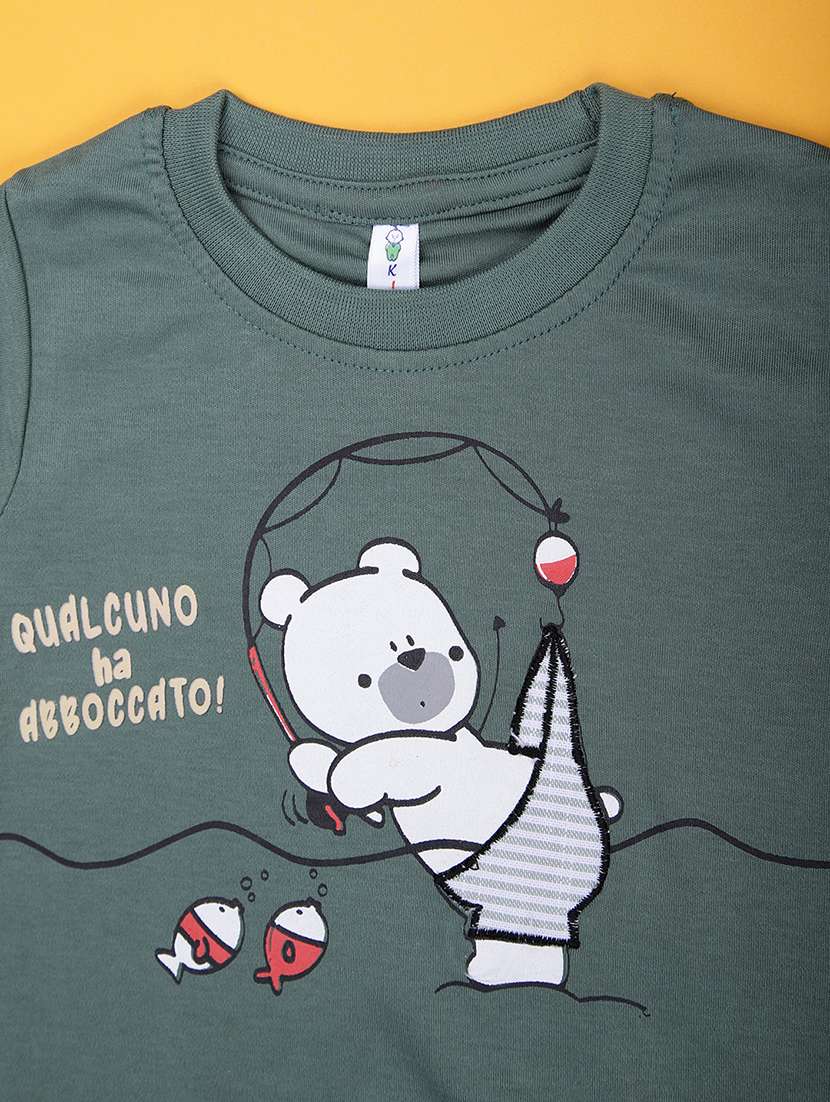 boys printed shirt & shorts casual wear set - 21987637 -  Standard Image - 3