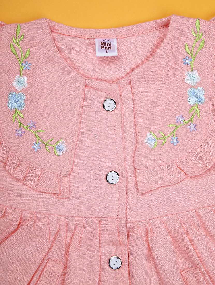 girls printed round neck frock with bloomer - 21987657 -  Standard Image - 3