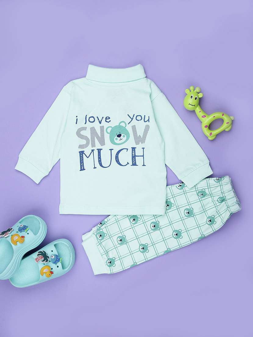kids printed t-shirt and pajama co-ord set - 21987670 - Zoom Image - 0