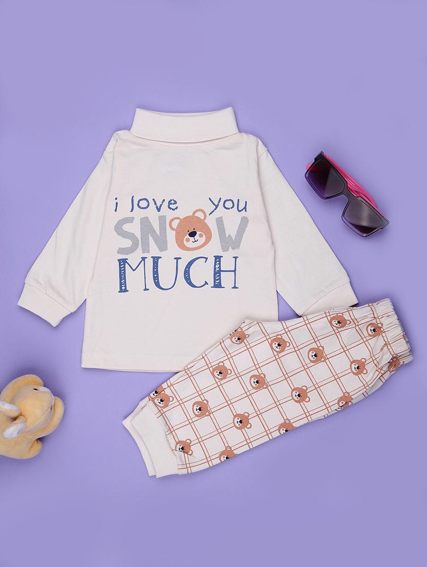 kids printed t-shirt and pajama co-ord set - 21987671 - Zoom Image - 0