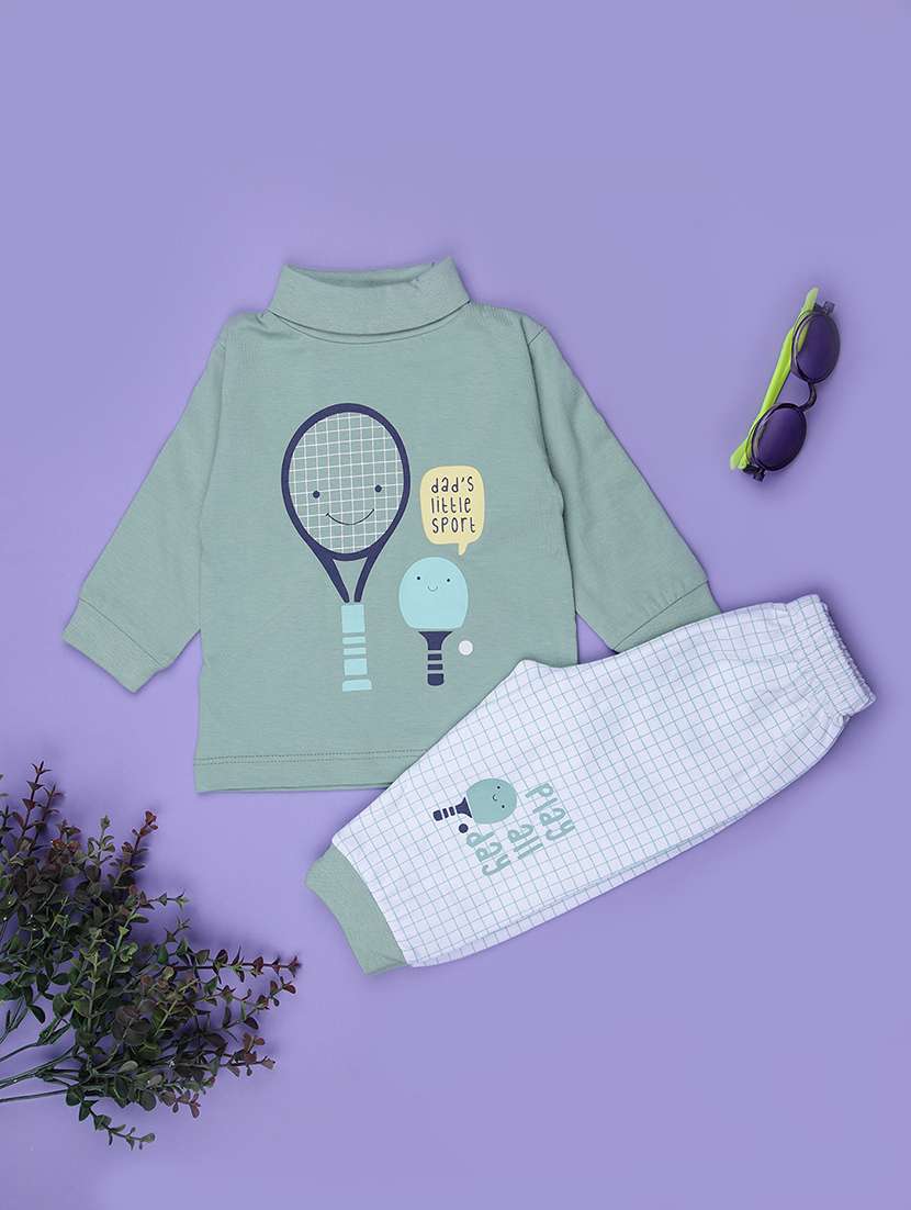 kids printed t-shirt and pajama co-ord set - 21987673 -  Zoom Image - 0