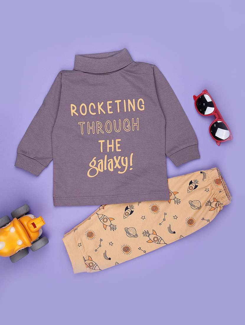 kids printed t-shirt and pajama co-ord set - 21987677 - Zoom Image - 0